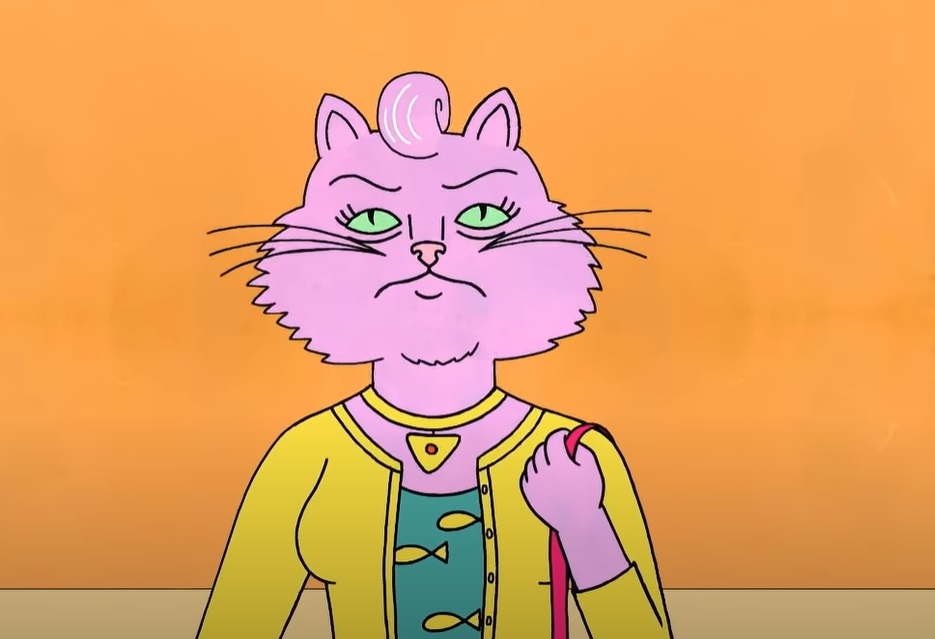 Screenshot from the American adult animated psychological comedy-drama television series BoJack Horseman (2014-2020)