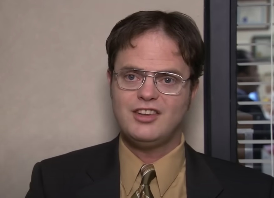 Screenshot from the television sitcom The Office (2005-2013)