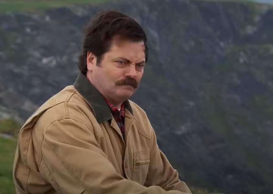 Screenshot from the television sitcom Parks and Recreation (2009-2015)