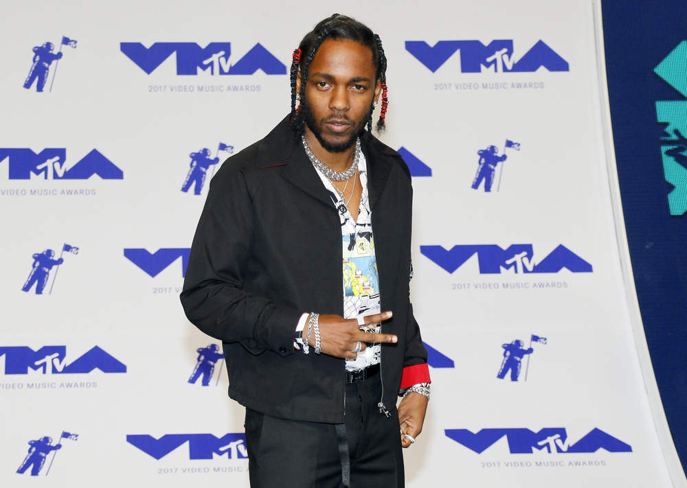 Kendrick Lamar at the 2017 MTV Video Music Awards held at the Forum in Inglewood, USA on August 27, 2017.