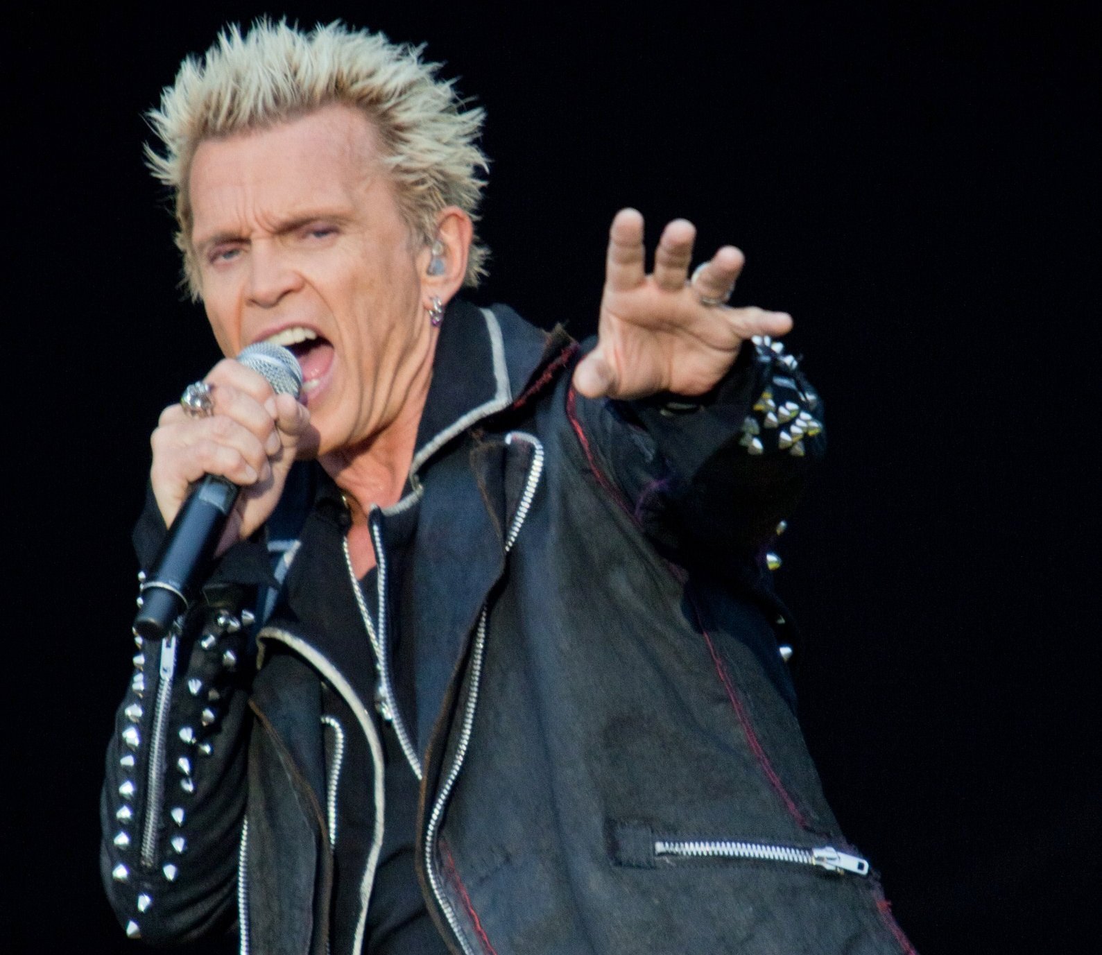 Billy Idol Performing at the Peace And Love Festival 2012