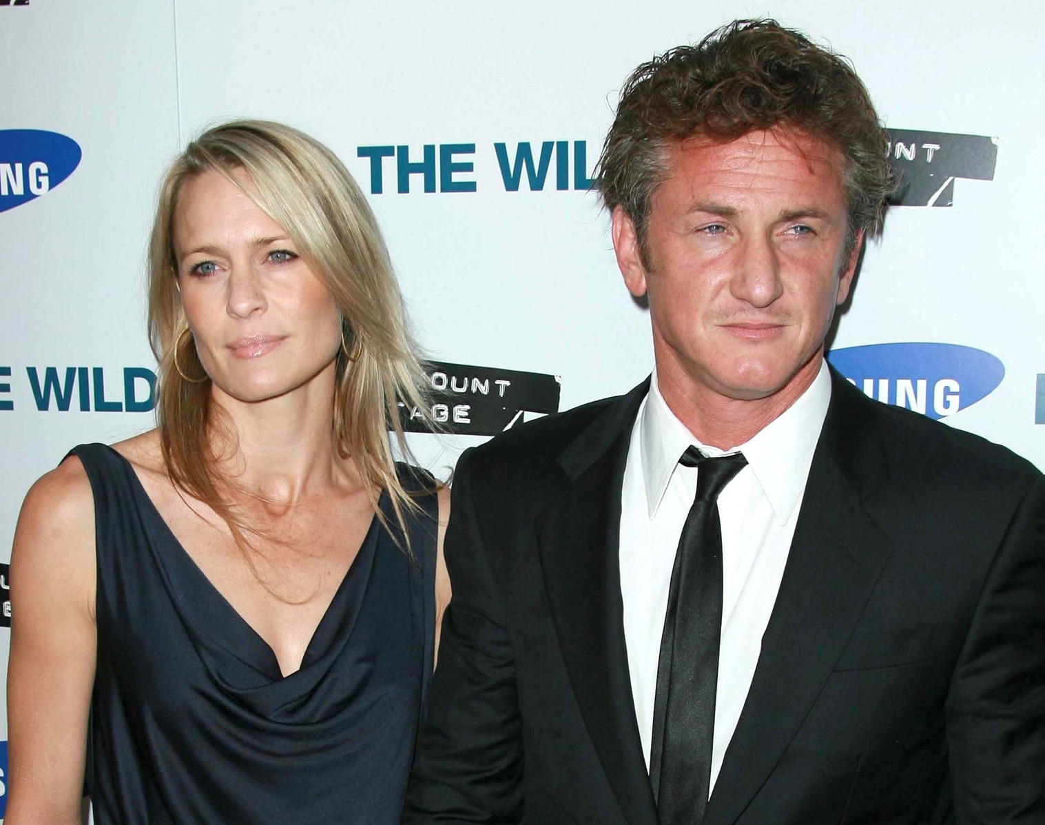 Robin Wright Penn and Sean Penn at the premiere of