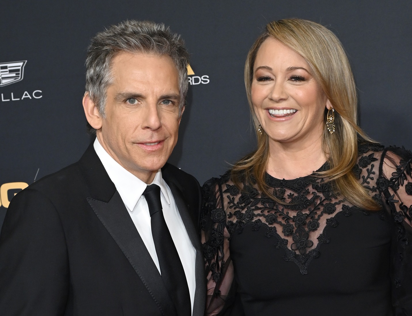Ben Stiller and Christine Taylor at the 75th Annual Directors Guild Awards at the Beverly Hilton Hotel - 2023