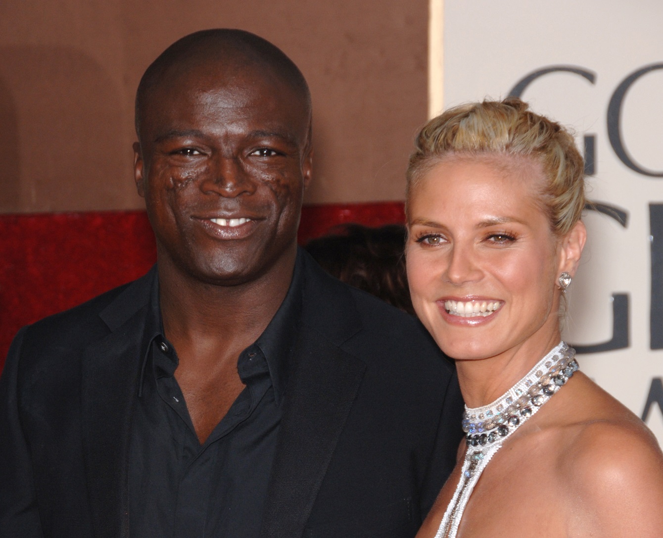SEAL & HEIDI KLUM at the 63rd Annual Golden Globe Awards at the Beverly Hilton Hotel - 2006