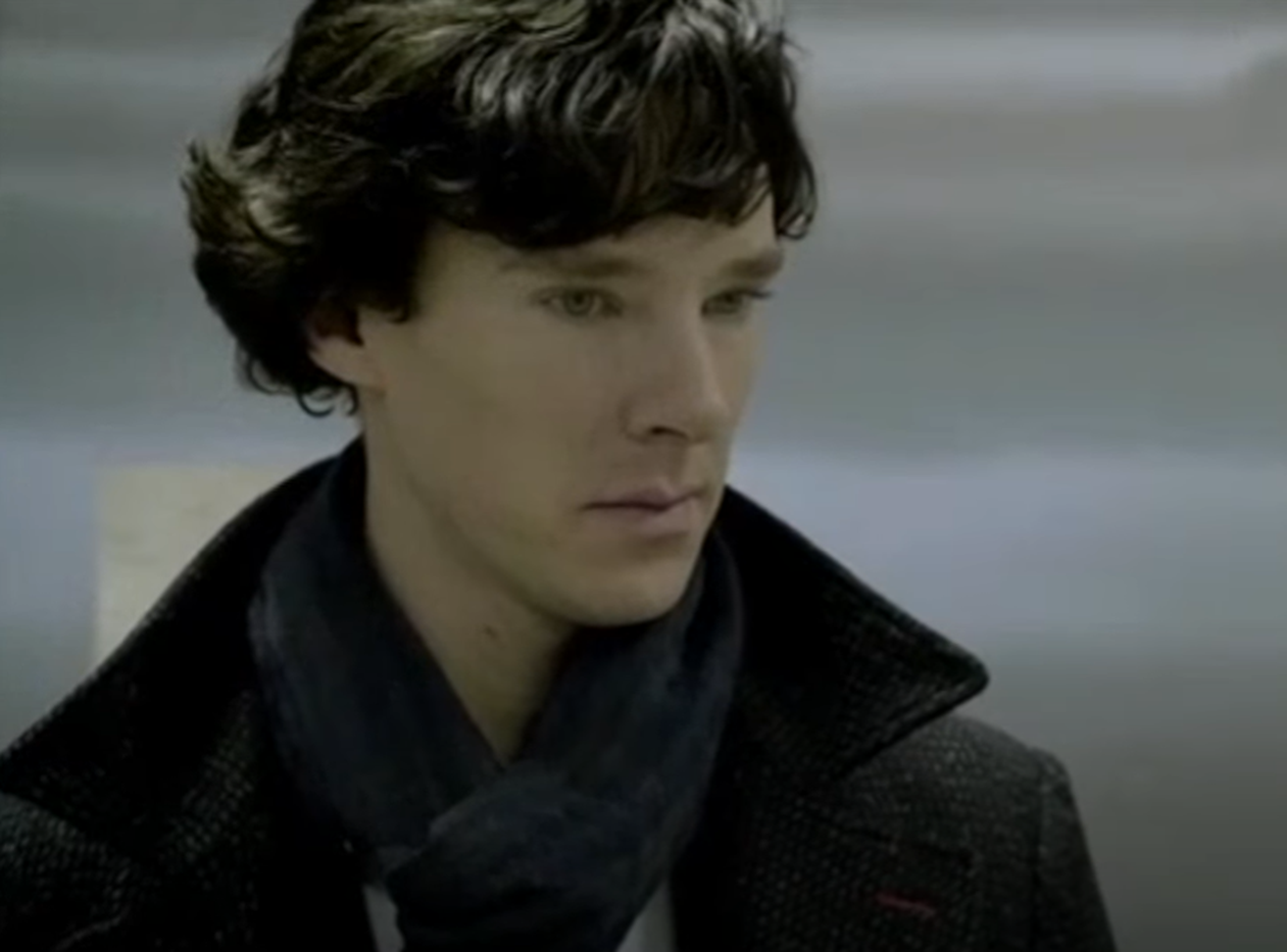 Screenshot of Benedict Cumberbatch from Sherlock (2010-17)