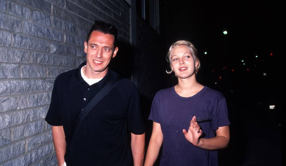 Actress Drew Barrymore and Jeremy Thomas