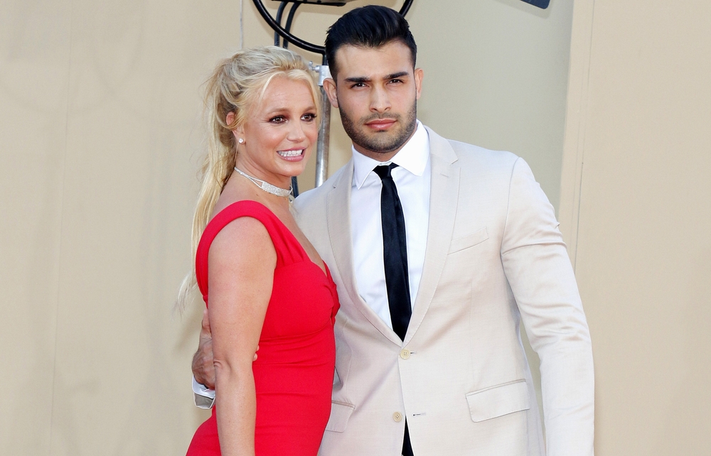 Britney Spears and Sam Asghari at the red carpet