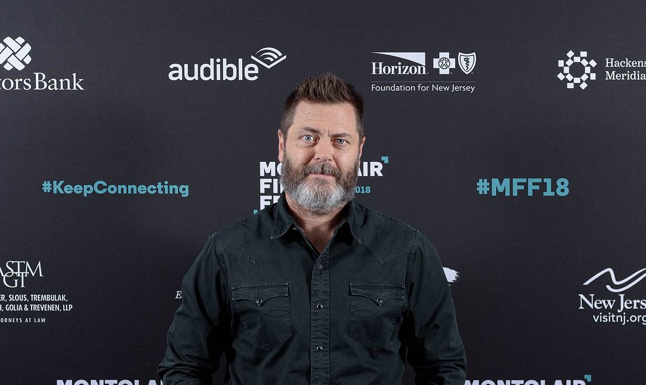 Nick Offerman at a premiere
