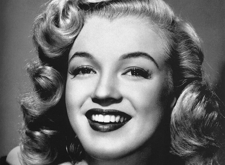 Portrait of young Marilyn Monroe