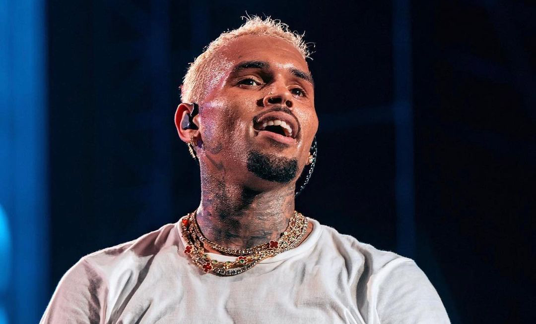 Chris Brown performing