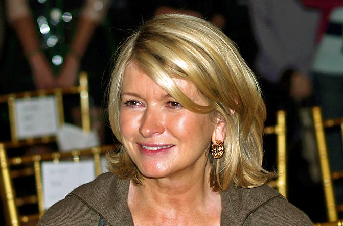 Martha Stewart at a fashion show
