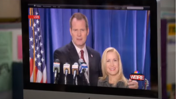 Senator Lipton and Angela in 'The Office'