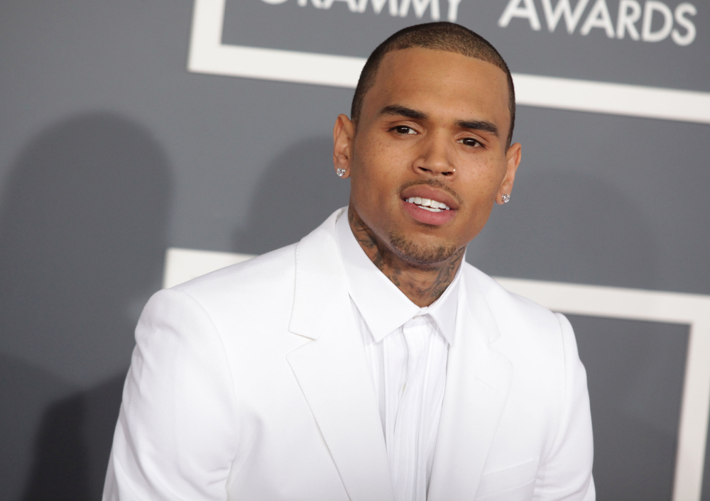 Chris Brown at the 2013 Grammy Awards