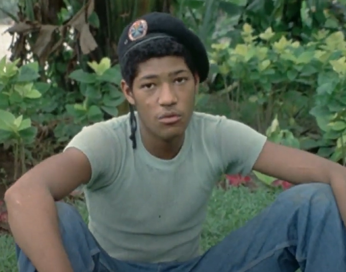 Screenshot of Laurence Fishburne from Apocalypse Now (1979)