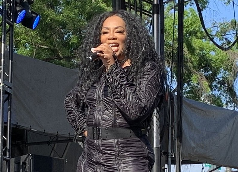 Jody Watley performing at the 2022 Capital Pride festival