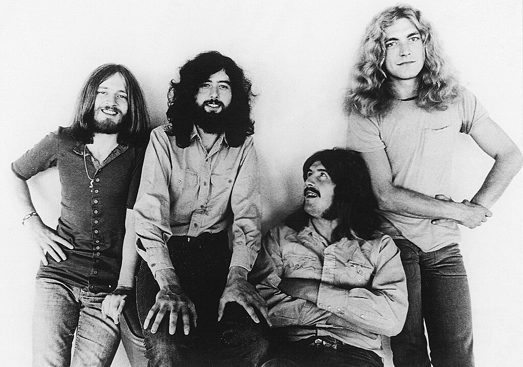 Promotional photograph of the band Led Zeppelin, 1971