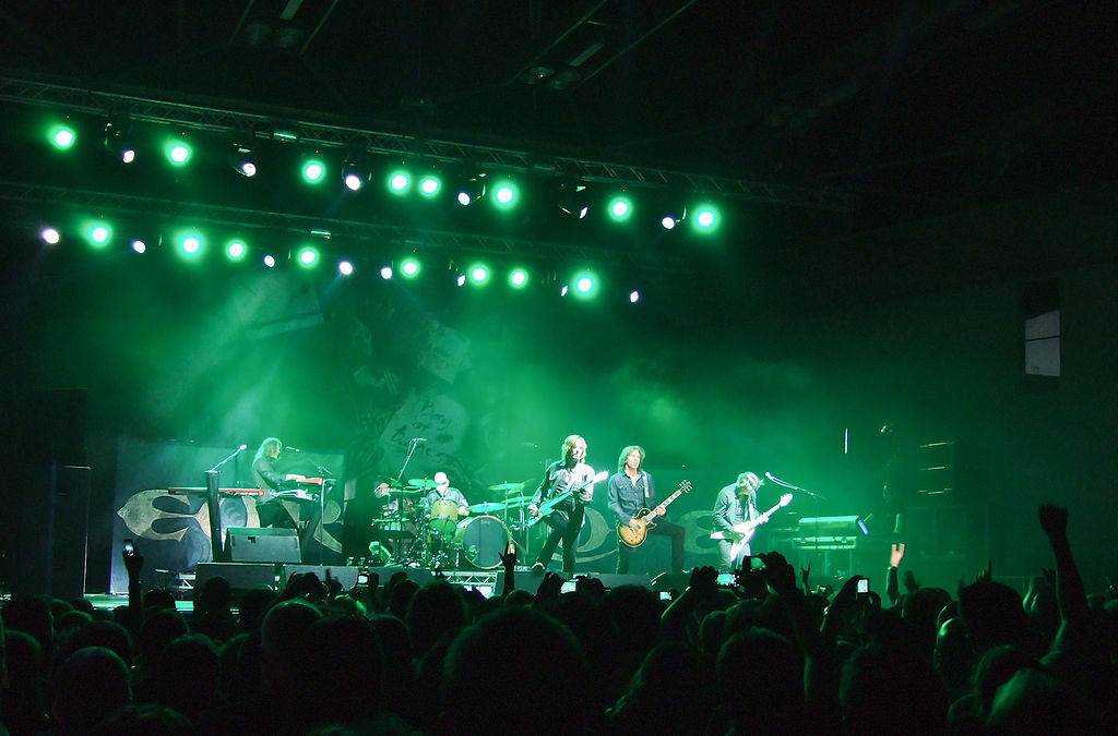 The Swedish rock band Europe performing in Bulgaria