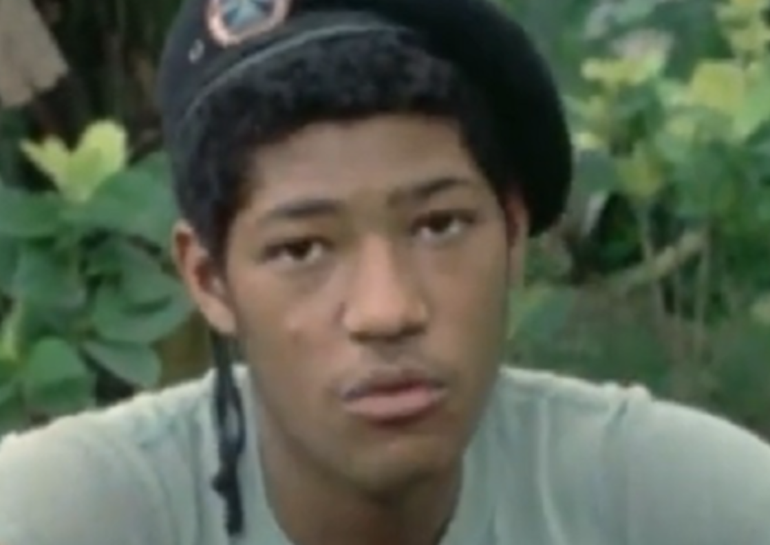 Screenshot of Laurence Fishburne from Apocalypse Now (1979)