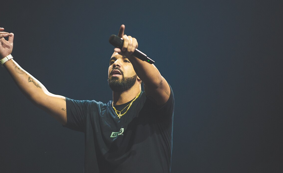 Drake performing on a tour