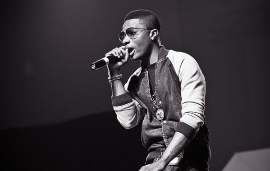 Wizkid at a concert