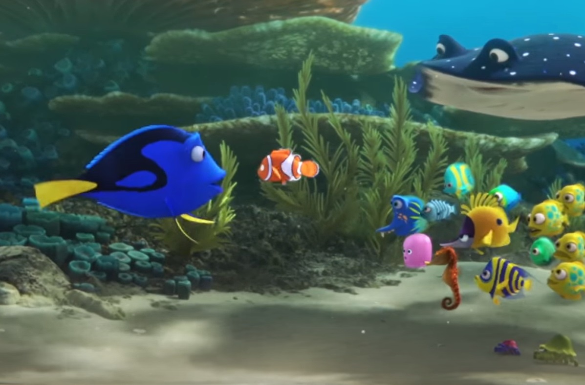 Screenshot from the animated movie Finding Dory (2016)