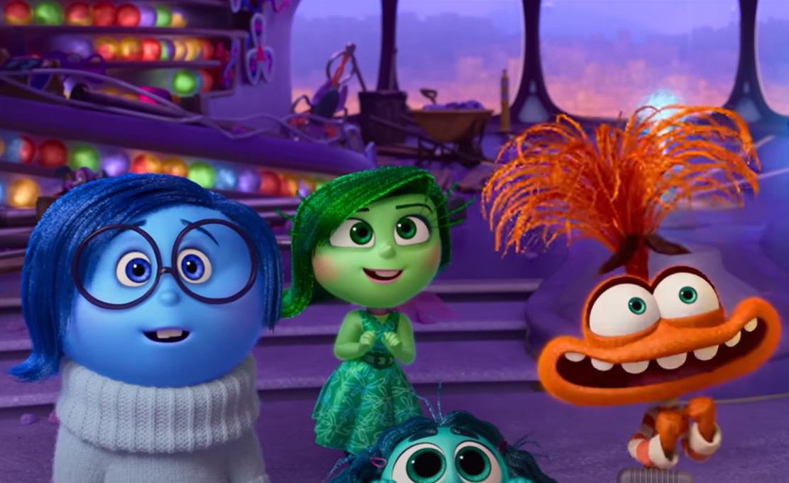 Screenshot from the animated movie Inside Out 2 (2024)