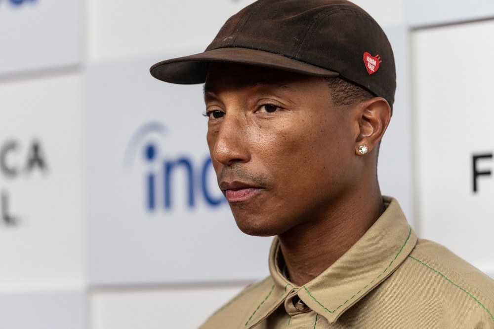 Pharrell Williams attends an event