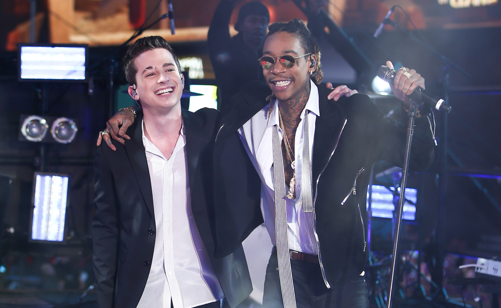 Charlie Puth and Wiz Khalifa performing