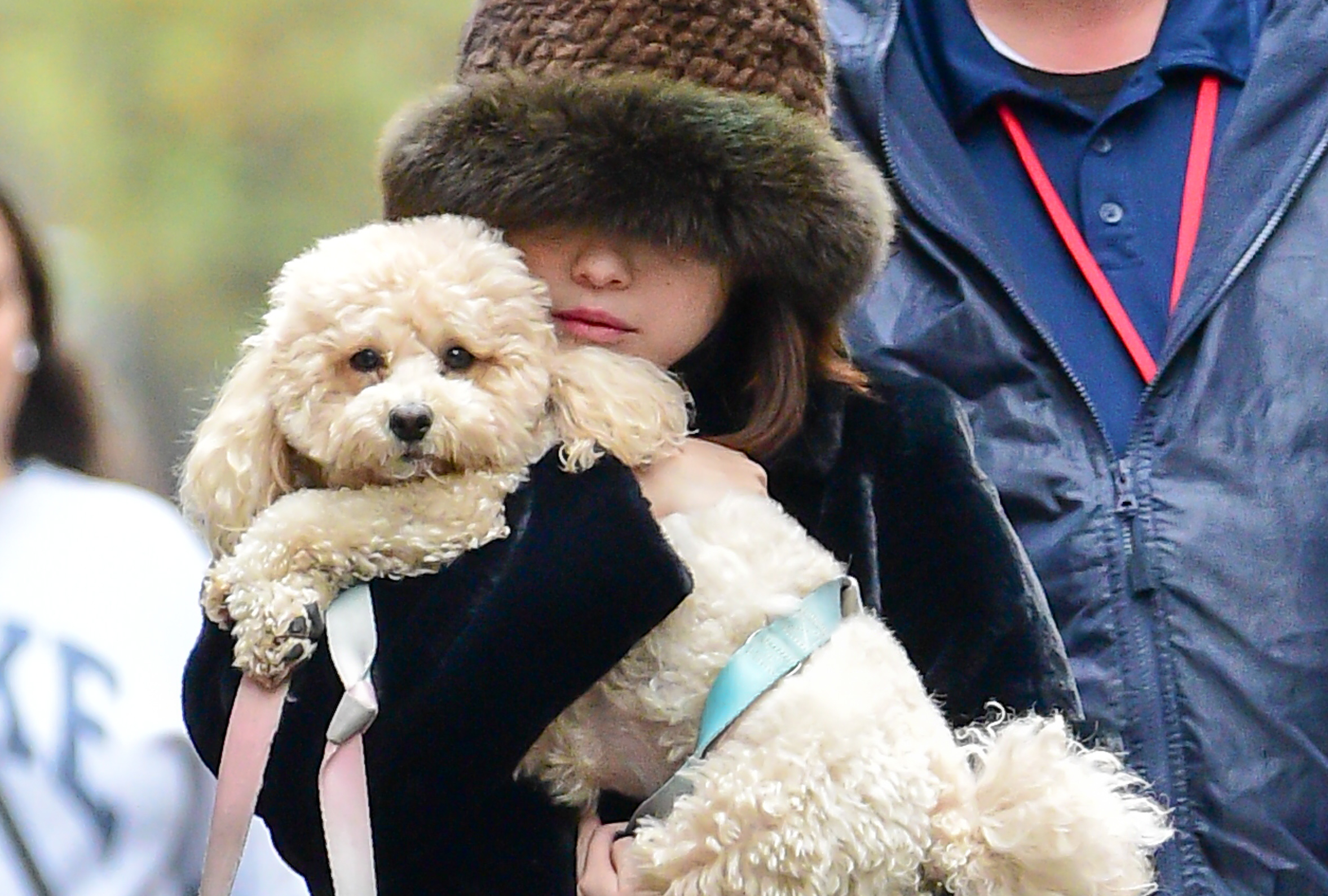 Selena Gomez and her dog