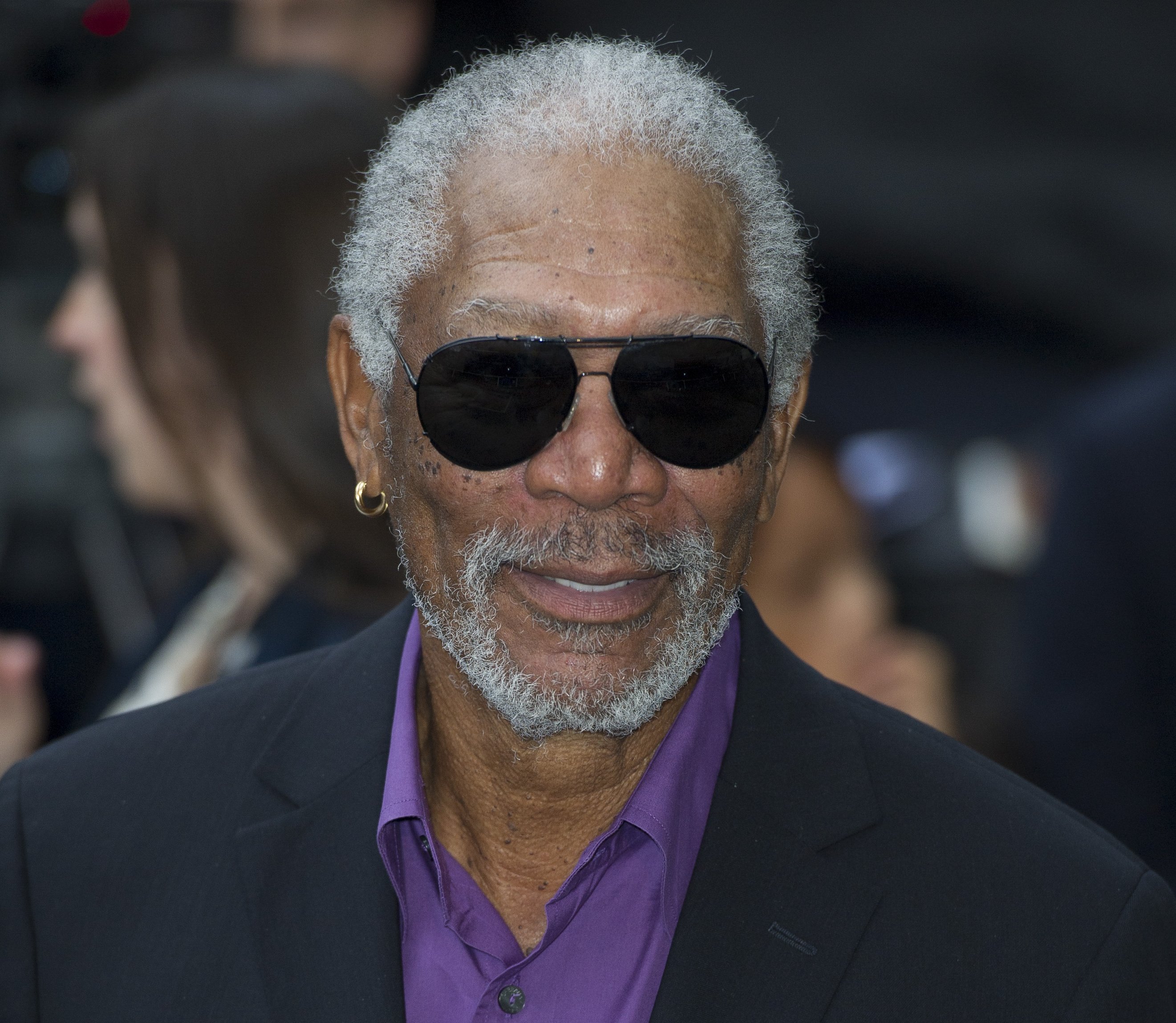 Morgan Freeman at the premiere of 