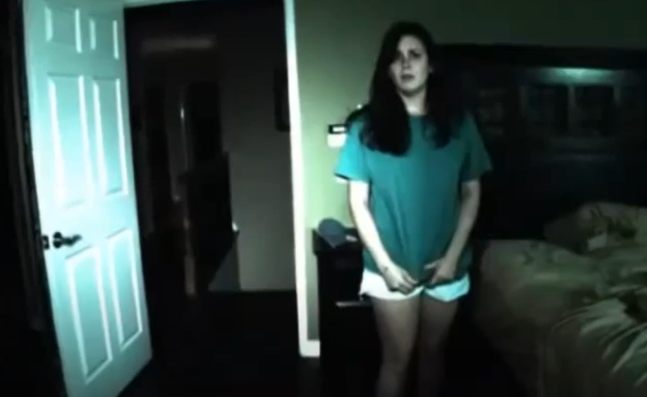 A screenshot of the movie Paranormal Activity