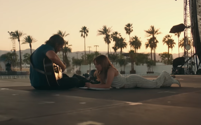 A screenshot of the movie A Star Is Born