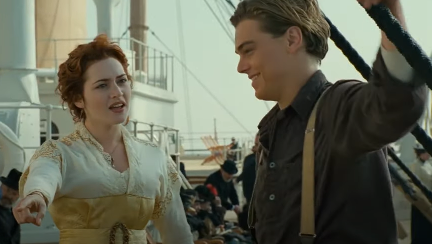 A screenshot of the movie Titanic