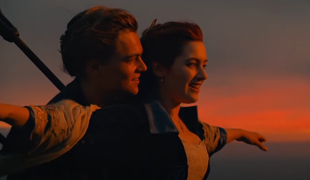 A screenshot of the movie Titanic