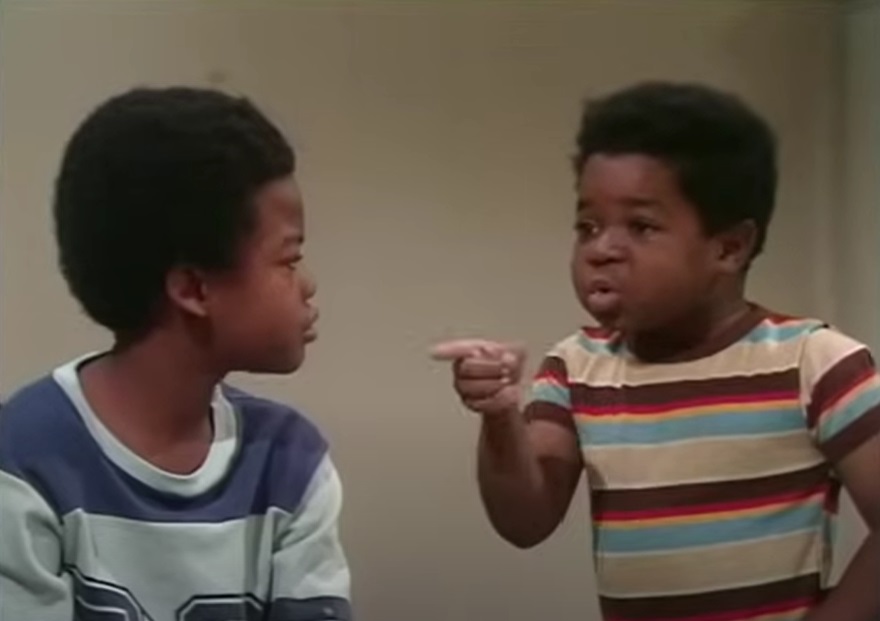 Screenshot from the television sitcom Diff'rent Strokes (1978-1986)