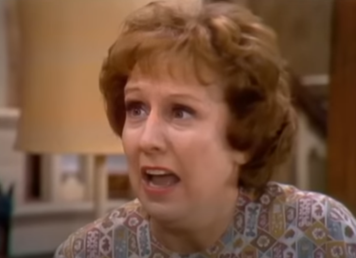 Screenshot of Jean Stapleton from All in the Family (Edith's Problem 1972)
