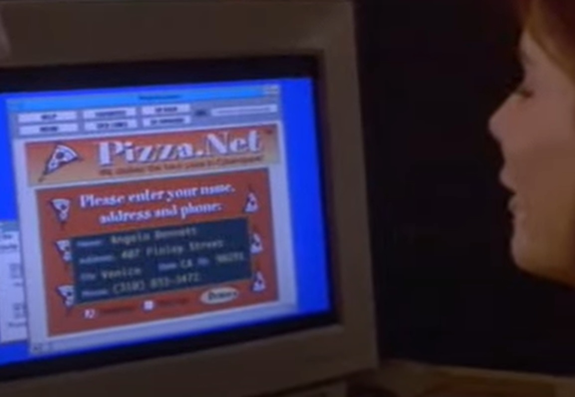 Screenshot from the movie The Net (1995 film)