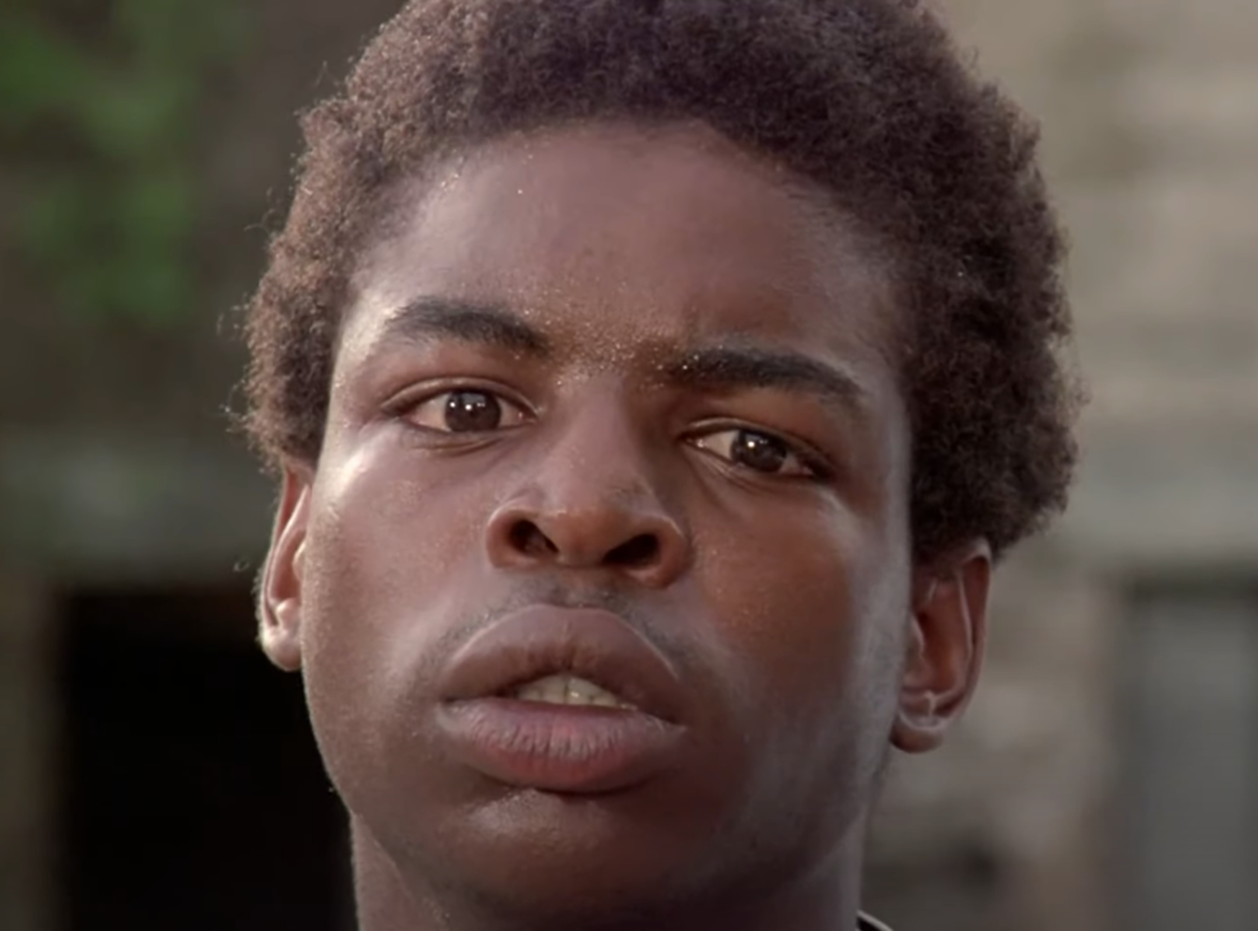 Screenshot of LeVar Burton from Roots (1977)
