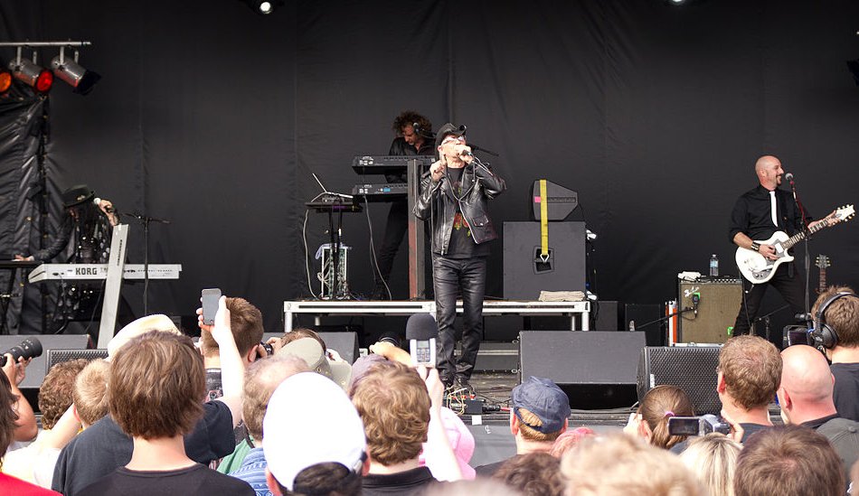 Men Without Hats performing at the Burlington Music Festival