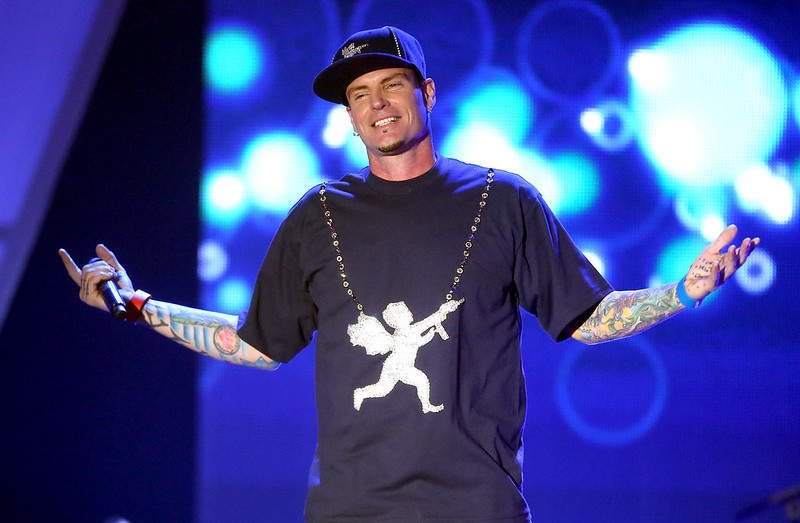 Recording Artist Vanilla Ice in dark outfit
