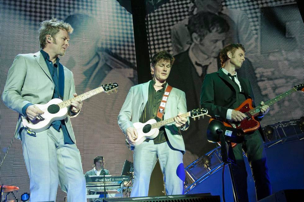 A-ha in concert at Palacio Vistalegre, Madrid, Spain, in 2010