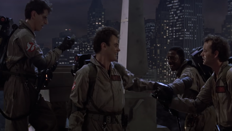 A screenshot of the movie Ghostbusters