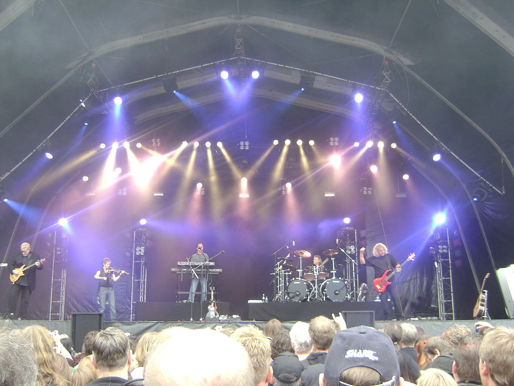 American rock band Kansas performing on stage