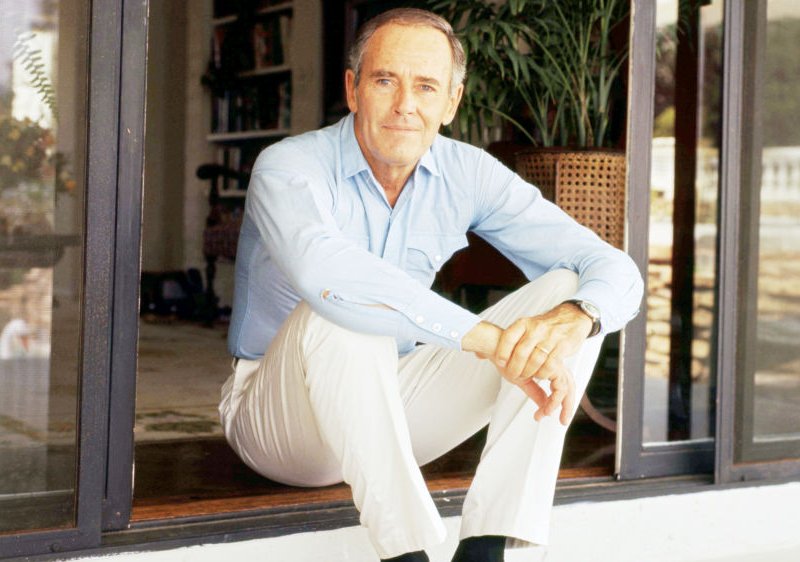 Henry Fonda wearing blue shirt