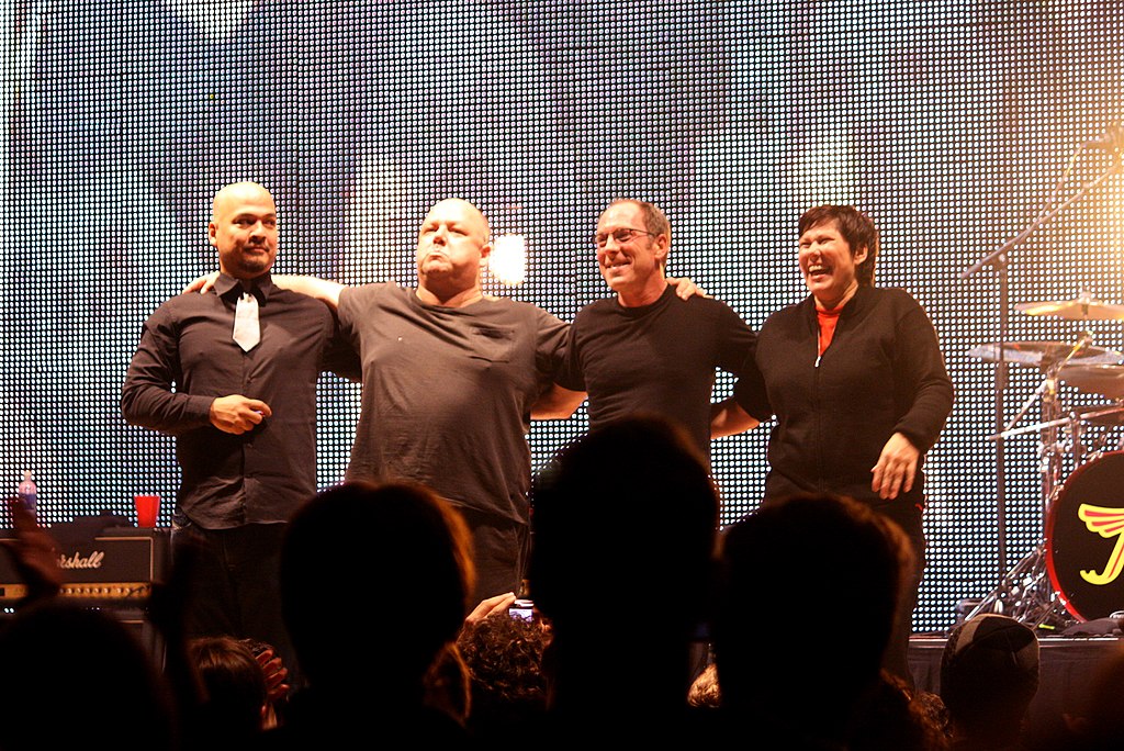 American alternative rock band Pixies on stage in 2009