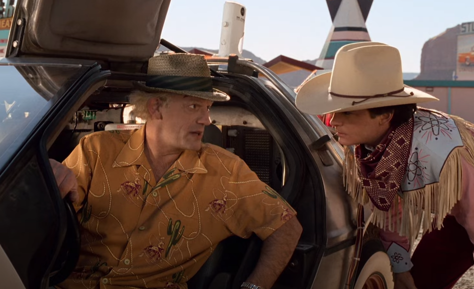 A screenshot of the movie Back to the Future Part III