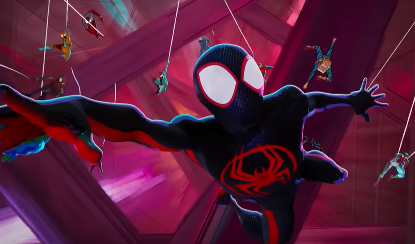 A screenshot of the movie Spider-Man: Across the Spider-Verse