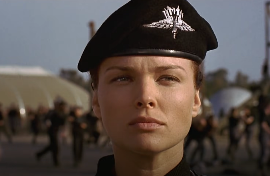 A screenshot of the movie Starship Troopers