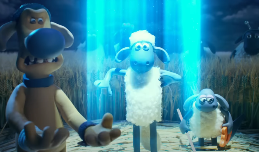 A screenshot of the movie A Shaun the Sheep Movie: Farmageddon