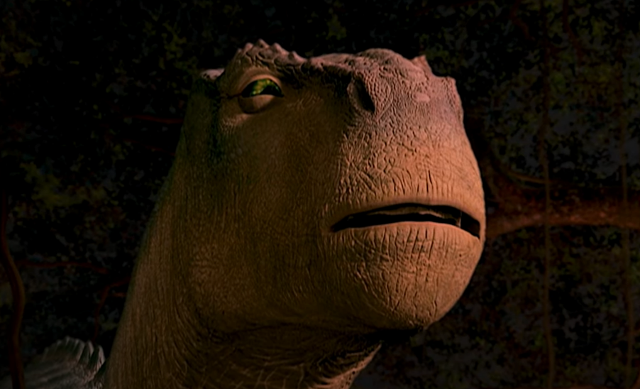 A screenshot of the movie Dinosaur